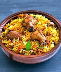Best Cafes in Hyderabad – Adda & Aroma Cafe, chicken biryani